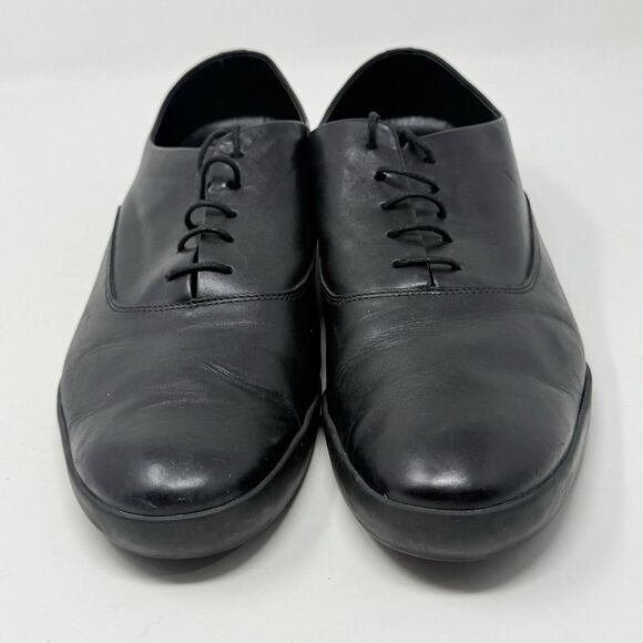 Camper Romain Kremer Oxford Shoes Mens 12 EU 46 Black Leather Red Heel Hipster main image 4